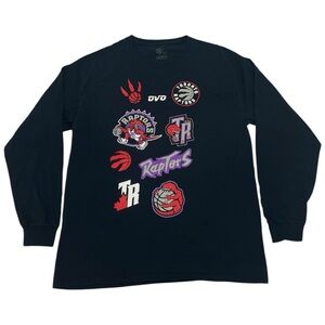 Black OVO Raptors Long Sleeve Tee Shirt (L)